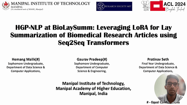 HGP-NLP at BioLaySumm: Leveraging LoRA for Lay Summarization of Biomedical Research Articles using Seq2Seq Transformers