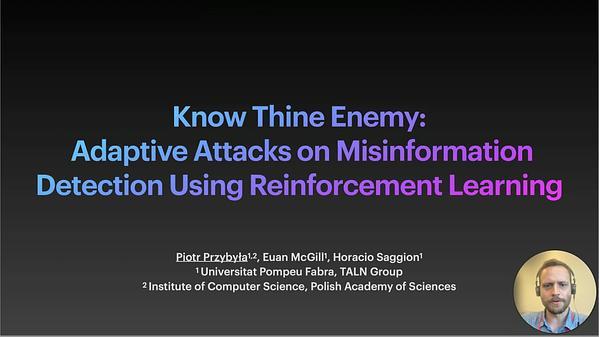 Know Thine Enemy: Adaptive Attacks on Misinformation Detection Using Reinforcement Learning