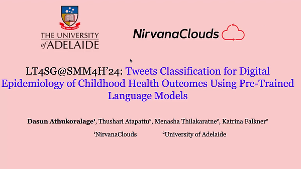 LT4SG@SMM4H’24: Tweets Classification for Digital Epidemiology of Childhood Health Outcomes Using Pre-Trained Language Models