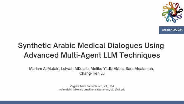 Synthetic Arabic Medical Dialogues Using Advanced Multi-Agent LLM Techniques