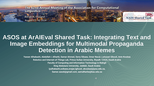 ASOS at ArAIEval Shared Task: Integrating Text and Image Embeddings for Multimodal Propaganda Detection in Arabic Memes