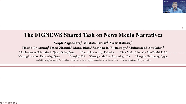 The FIGNEWS Shared Task on News Media Narratives