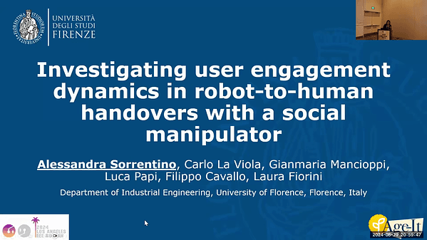 Investigating User Engagement Dynamics in Robot-To-Human Handovers with a Social Manipulator