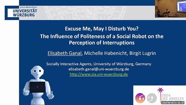 Excuse Me, May I Disturb You? the Influence of Politeness of a Social Robot on the Perception of Interruptions