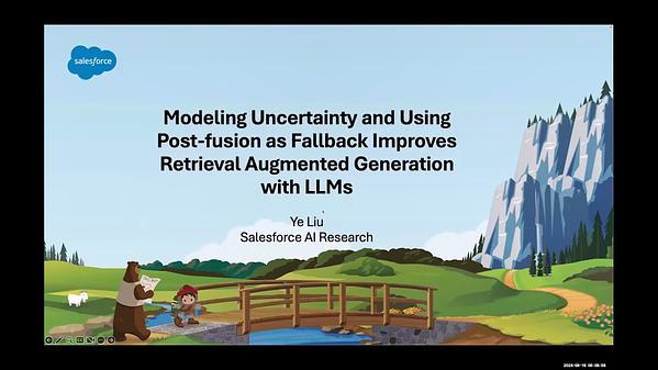 Modeling Uncertainty and Using Post-fusion as Fallback Improves Retrieval Augmented Generation with LLMs
