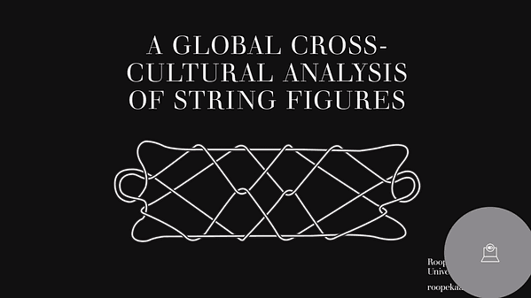 RECORDING - A global cross-cultural analysis of string figures reveals evidence of deep transmission and innovation