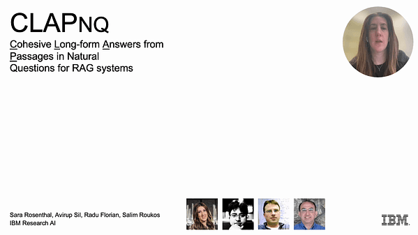CLAPNQ: Cohesive Long-form Answers from Passages in Natural Questions for RAG systems