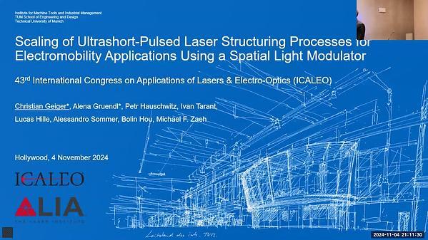 Scaling of Ultrashort-Pulsed Laser Structuring Processes for Electromobility Applications Using a Spatial Light Modulator