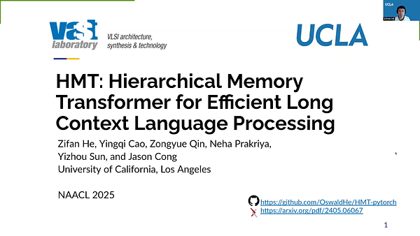 HMT: Hierarchical Memory Transformer for Efficient Long Context Language Processing