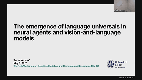 The emergence of language universals in neural agents and vision-and-language models