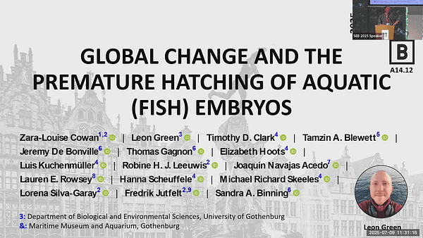 Global change and premature hatching of aquatic embryos