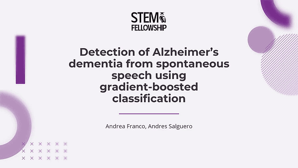 Detection of Alzheimer’s Dementia from Spontaneous Speech Using Gradient‑Boosted Classification