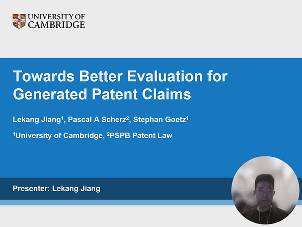 Towards Better Evaluation for Generated Patent Claims