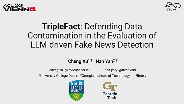 TripleFact: Defending Data Contamination in the Evaluation of LLM-driven Fake News Detection