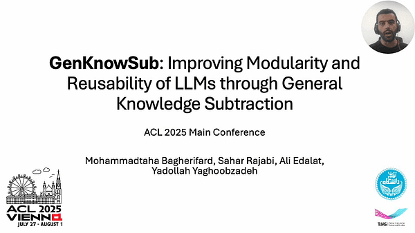 GenKnowSub: Improving Modularity and Reusability of LLMs through General Knowledge Subtraction