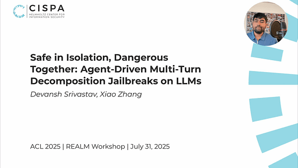 Safe in Isolation, Dangerous Together: Agent-Driven Multi-Turn Decomposition Jailbreaks on LLMs