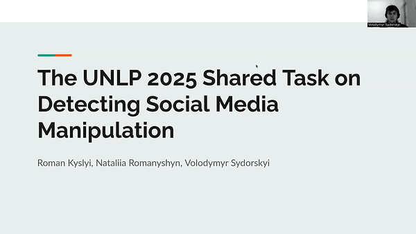 The UNLP 2025 Shared Task on Detecting Social Media Manipulation