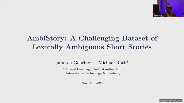 AmbiStory: A Challenging Dataset of Lexically Ambiguous Short Stories