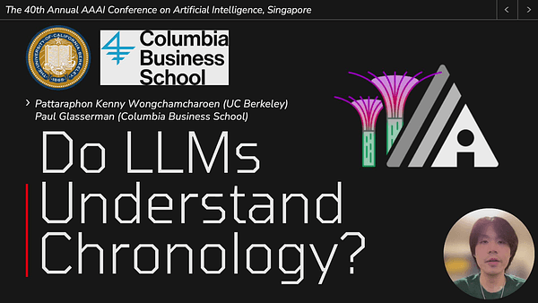 Do Large Language Models (LLMs) Understand Chronology? (Student Abstract)