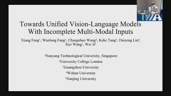 Towards Unified Vision-Language Models with Incomplete Multi-Modal Inputs