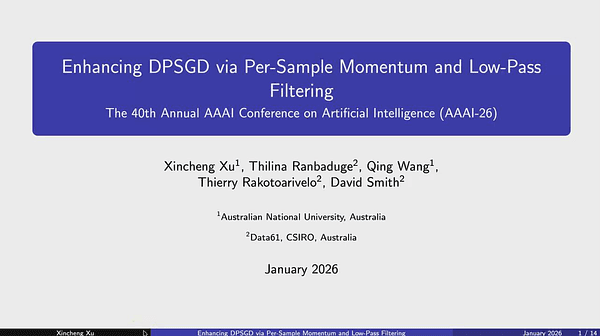 Enhancing DPSGD via Per-Sample Momentum and Low-Pass Filtering