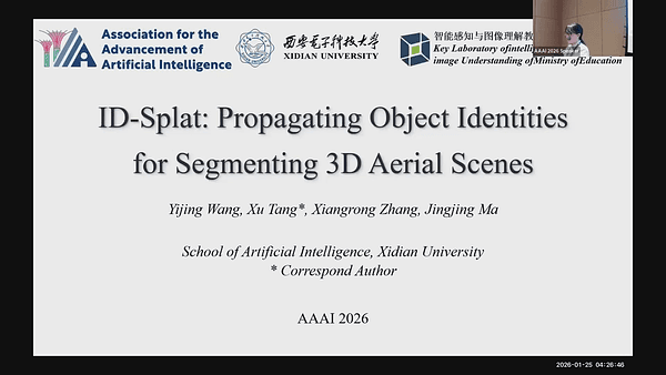 ID-Splat: Propagating Object Identities for Segmenting 3D Aerial-view Scenes