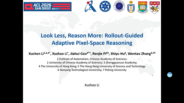 Look Less, Reason More: Rollout-Guided Adaptive Pixel-Space Reasoning