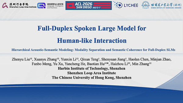Hierarchical Acoustic-Semantic Modeling: Modality Separation and Semantic Coherence for Full-Duplex SLMs