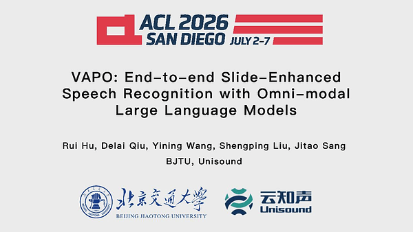 VAPO: End-to-end Slide-Enhanced Speech Recognition with Omni-modal Large Language Models