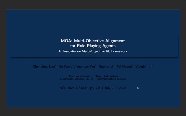 MOA: Multi-Objective Alignment for Role-Playing Agents