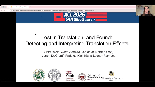 Lost in Translation, and Found: Detecting and Interpreting Translation Effects
