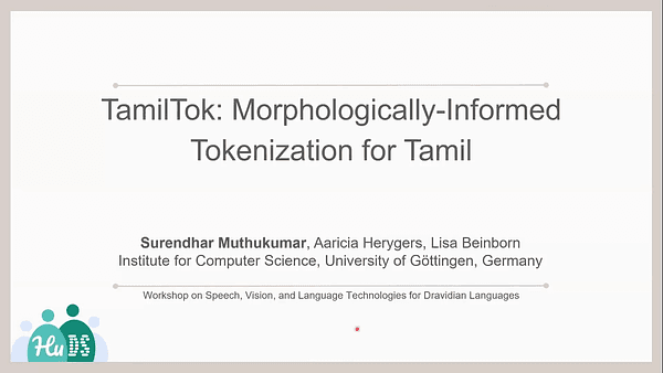 TamilTok: Morphologically-Informed Tokenization for Tamil