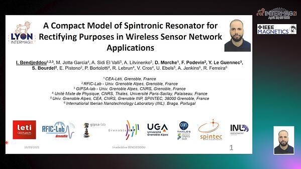  Compact Model of a Spintronic Resonator for Rectifying Purposes in Wireless Sensor Network Applications