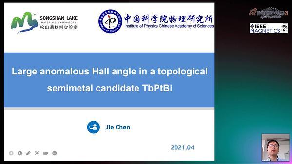  Large Anomalous Hall Angle in a Topological Semimetal Candidate TbPtBi