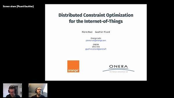 Tutorial on Distributed Constraint Optimization for the Internet-of-Things (DCOP for IoT)