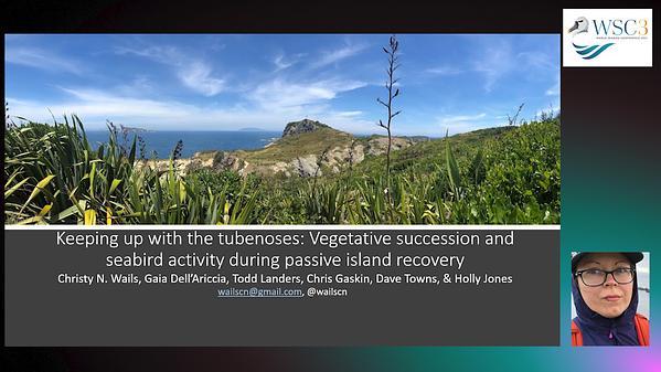 Keeping up with the tubenoses: Vegetative succession and seabird activity during passive island recovery