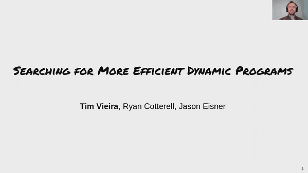 Searching for More Efficient Dynamic Programs
