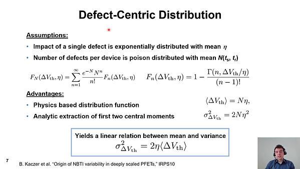 Efficient Evaluation of the Time-Dependent Threshold Voltage Distribution Due to NBTI Stress Using Transistor Arrays