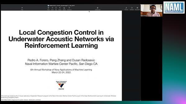 Local Congestion Control in Underwater Acoustic Networks via Reinforcement Learning