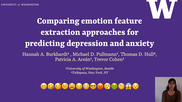 Comparing emotion feature extraction approaches for predicting depression and anxiety