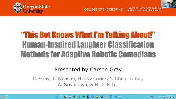 "This Bot Knows What I'm Talking About!" Human-Inspired Laughter Classification Methods for Adaptive Robotic Comedians