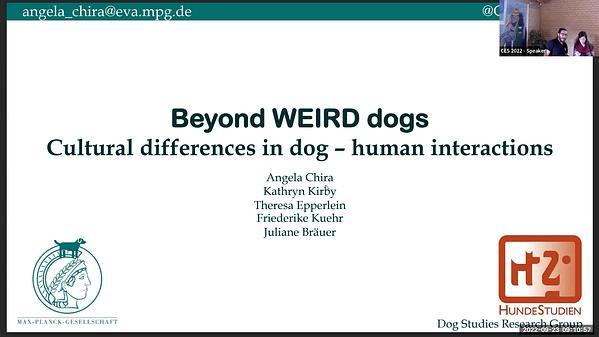Beyond WEIRD dogs - Cultural Differences In Dog Human Interactions