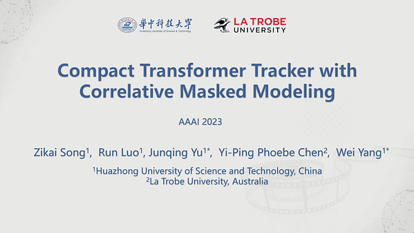 Compact Transformer Tracker with Correlative Masked Modeling