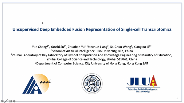 Unsupervised Deep Embedded Fusion Representation of Single-cell Transcriptomics