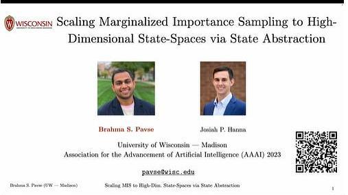 Scaling Marginalized Importance Sampling to High-Dimensional State-Spaces via State Abstraction