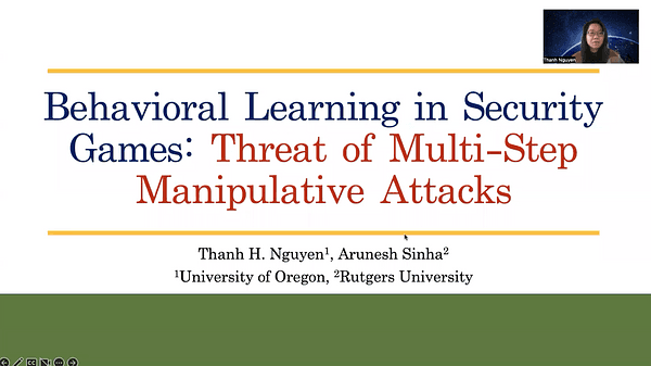 Behavioral Learning in Security Games: Threat of Multi-Step Manipulative Attacks
