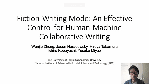 Fiction-Writing Mode: An Effective Control for Human-Machine Collaborative Writing