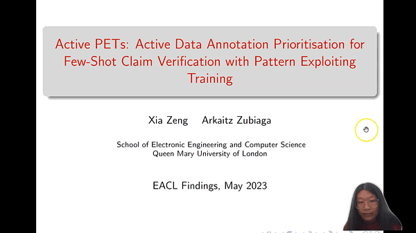 Active PETs: Active Data Annotation Prioritisation for Few-Shot Claim Verification with Pattern Exploiting Training