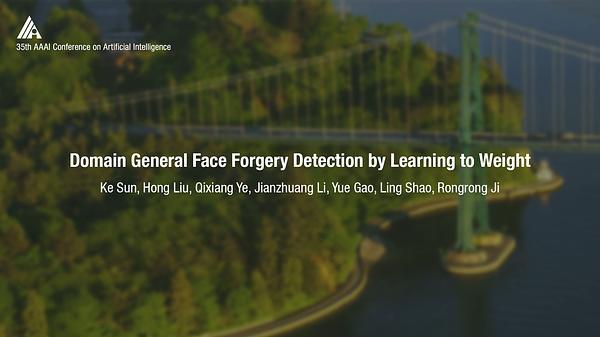 Domain General Face Forgery Detection by Learning to Weight
