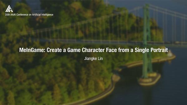 MeInGame: Create a Game Character Face from a Single Portrait